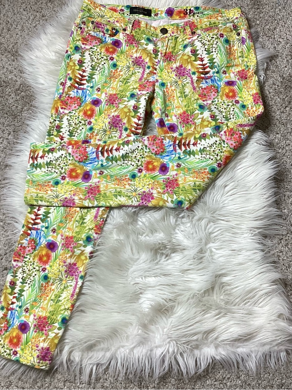 J. Crew x Liberty Fabric Floral Jeans 31 Ankle